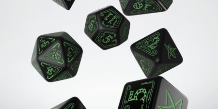 Call of Cthulhu Black & green Dice Set