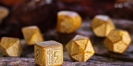 Dwarven Dice Set: Gold