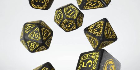 Harry Potter. Hufflepuff Modern Dice Set - Black