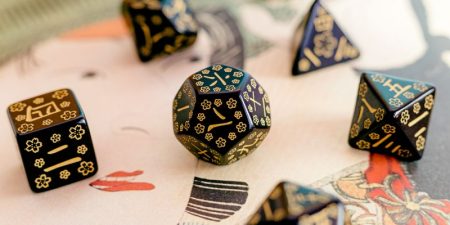 Japanese Dice Set: Deep Night Firefly