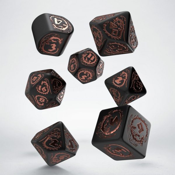 Dragons Modern Dice Set: Obsidian - Image 4