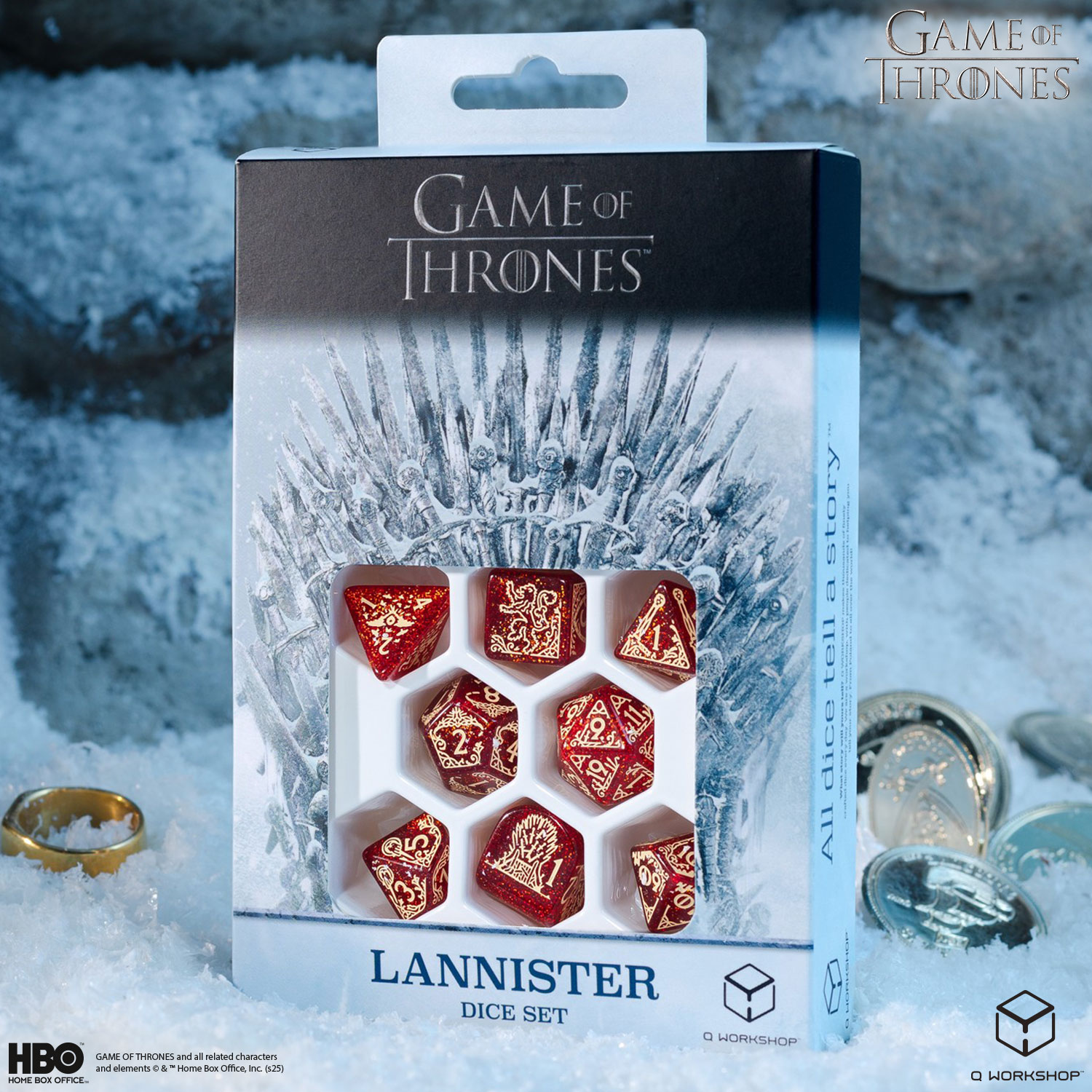 Game of Thrones. Lannister Dice Set.