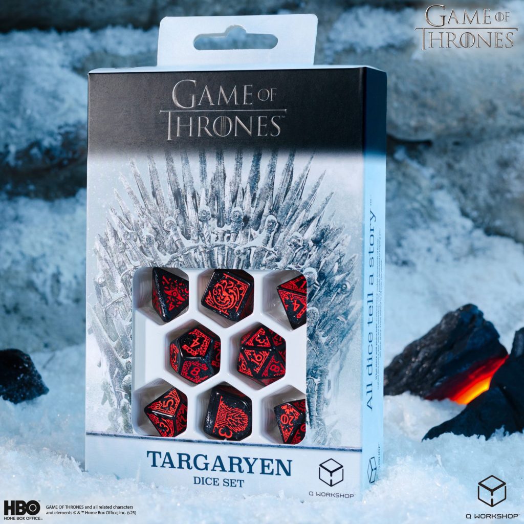 Game of Thrones. Targaryen Dice Set.