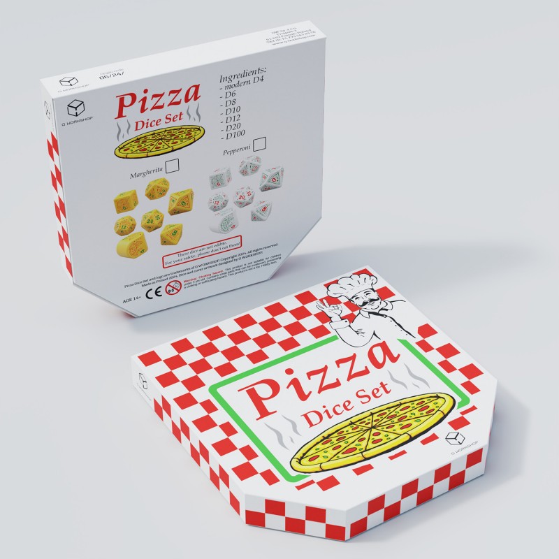Pizza Dice Set: Margherita - Image 5
