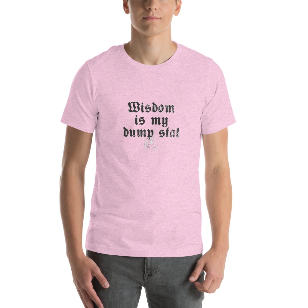 WIS is my dump stat - Unisex t-shirt