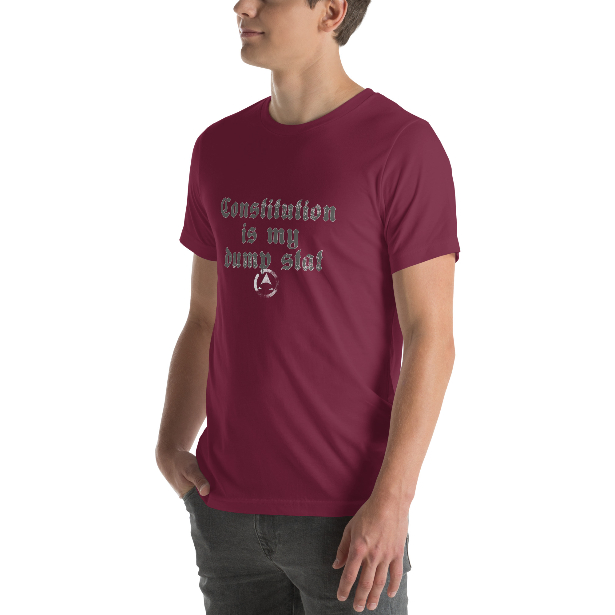 CON is my dump stat - Unisex t-shirt - Image 9