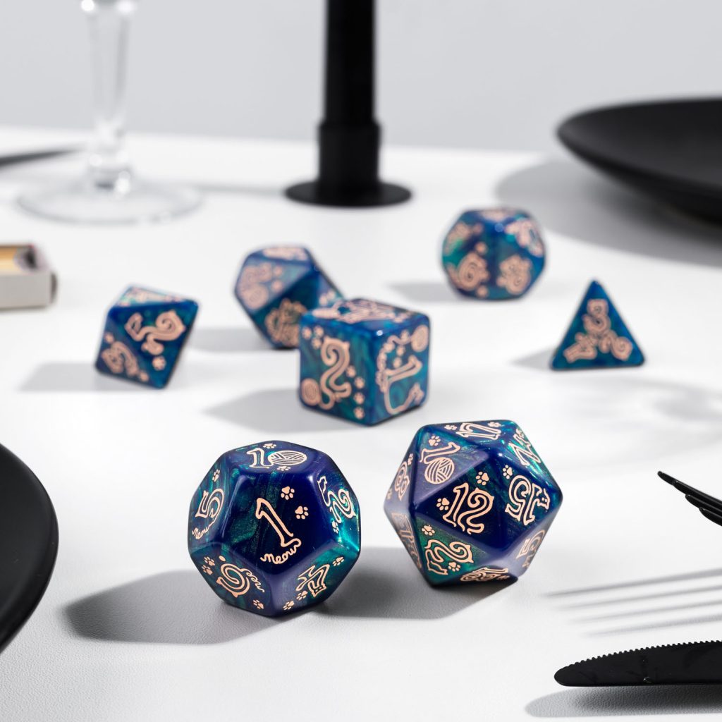 Jumbo Cats Dice Set: Whiskers