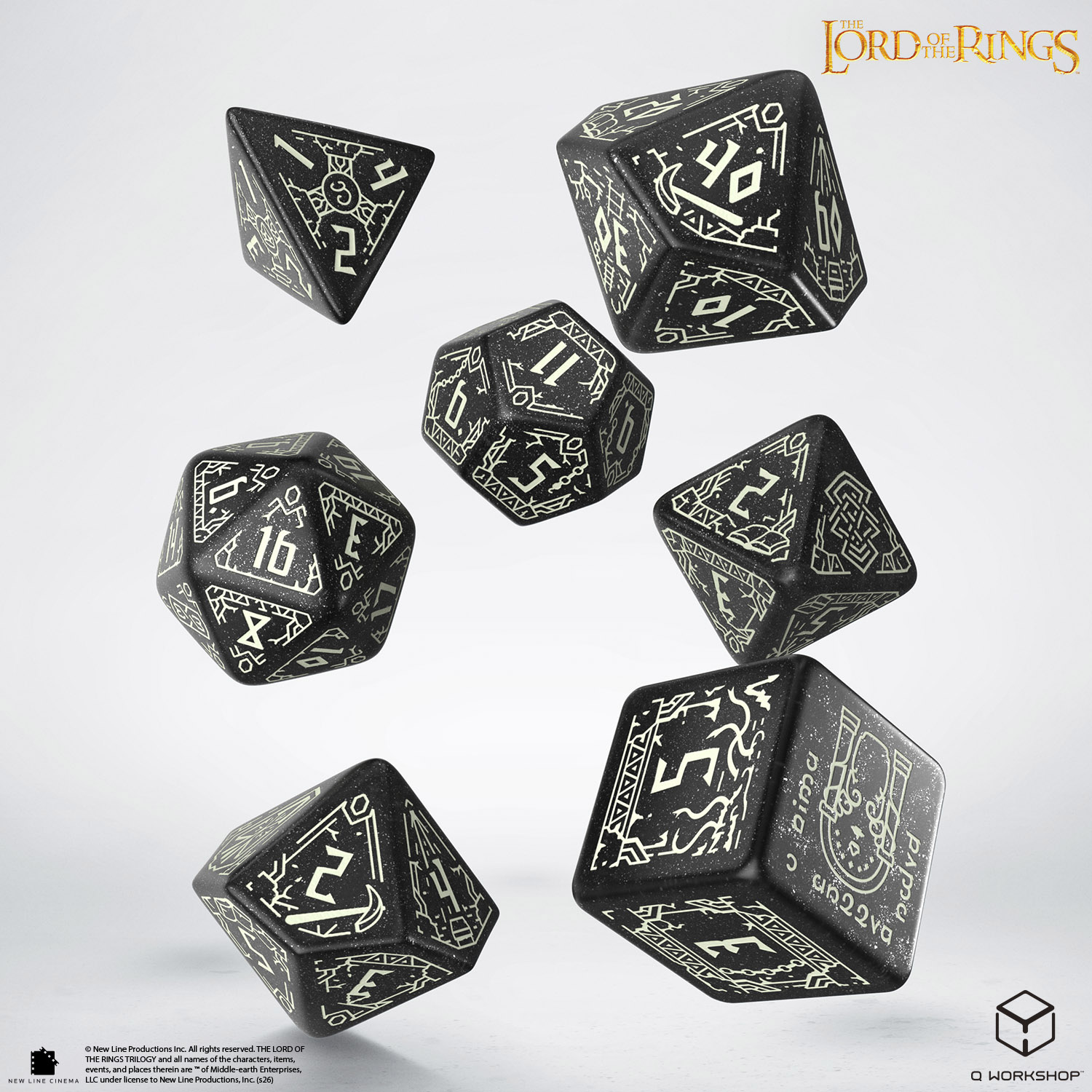The Lord of the Rings: Moria - Glow in the dark Dice Set