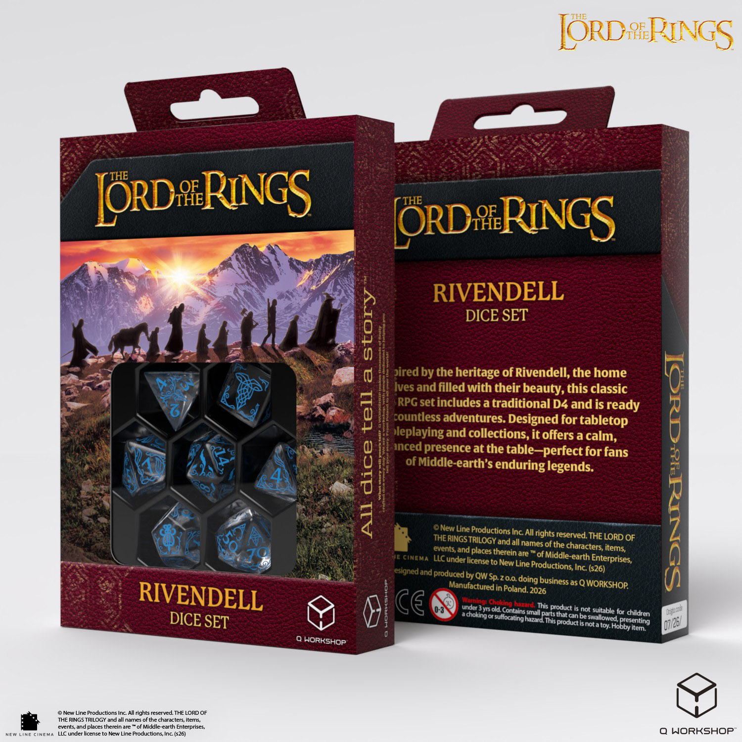 The Lord of the Rings: Rivendell Dice Set - Water